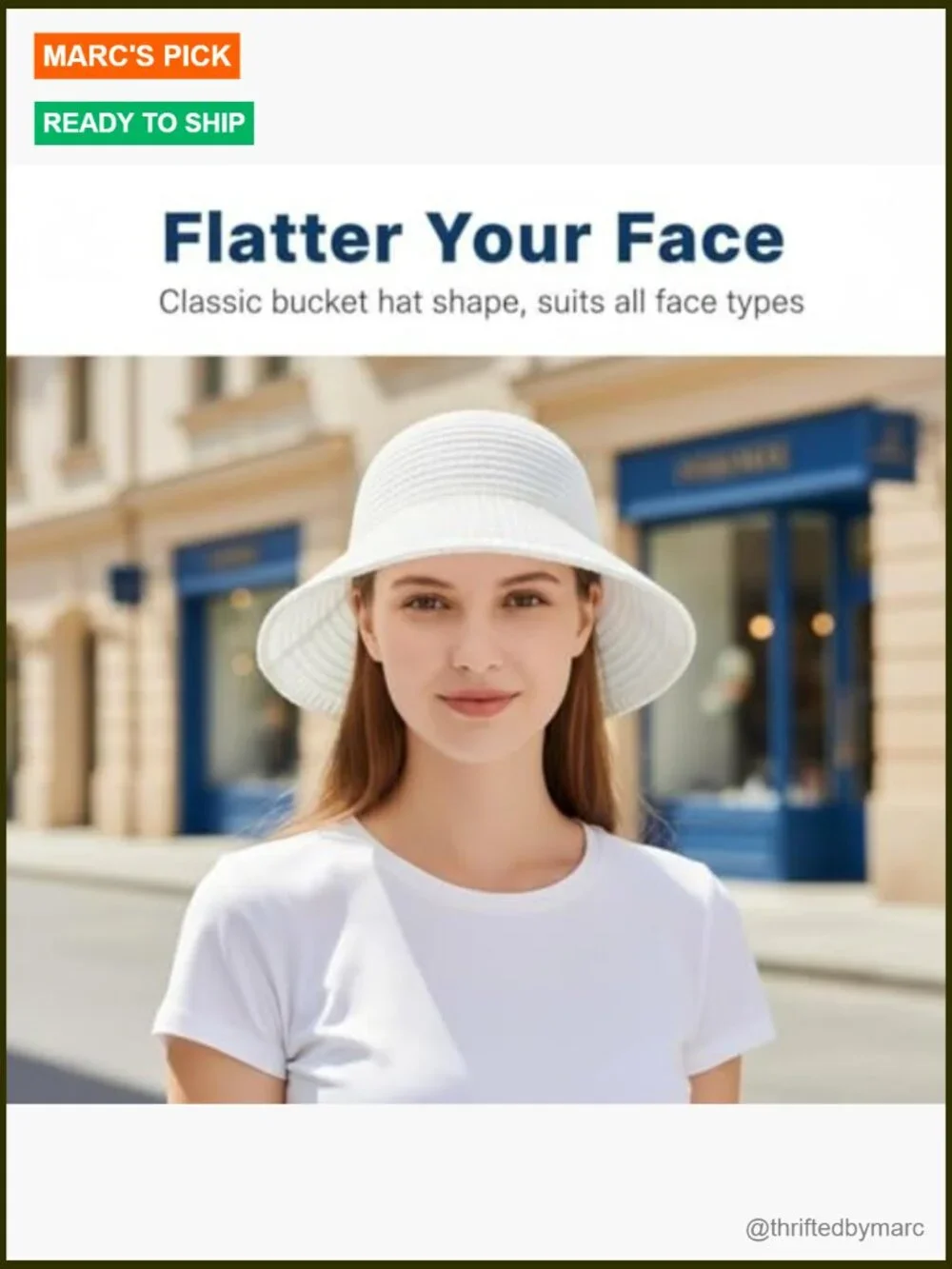 Straw Bucket Sun Hat with Wide Brim – Foldable Floppy Beach Hat for Summer